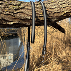 Svart Reflexkoppel i Biothane